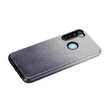For OPPO Realme 5/Realme 5 Pro/A5 2020/A9 2020/A52/A92 Phone Case Gradient Color Glitter Powder Phone Cover with Airbag Bracket black