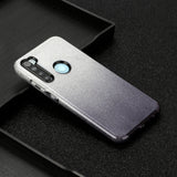 For OPPO Realme 5/Realme 5 Pro/A5 2020/A9 2020/A52/A92 Phone Case Gradient Color Glitter Powder Phone Cover with Airbag Bracket black
