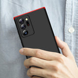 For Samsung Note 20/Note 20 Ultra/M31S Mobile Phone Cover 360 Degree Full Protection Phone Case Red black red