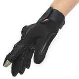 Outdoor Sports Cycling Stainless Steel Protective All-finger Motorcycle Touch Screen Gloves black_XL