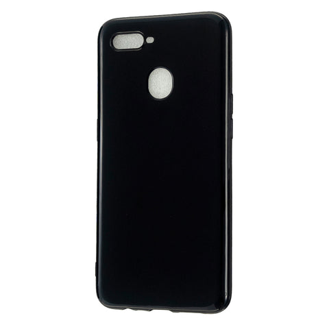 For OPPO A7/F9/F9 Pro Cellphone Cover Non-Slip Ultra Thin Silm Fit Easy Install Soft TPU Smartphone Shell Bright black