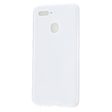 For OPPO A7/F9/F9 Pro Cellphone Cover Non-Slip Ultra Thin Silm Fit Easy Install Soft TPU Smartphone Shell Milk white