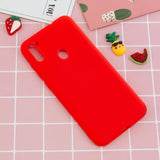 For Samsung A01/ A11/A21/A41/A51/A71/A81/A91 Mobile Phone Case Lovely Candy Color Matte TPU Anti-scratch Non-slip Protective Cover Back Case 4 red