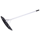 Oshion Extendable Aluminum Snow Rake, 5ft-20ft Sturdy Lightweight PP Snow Removal Tool with Wide Blade & 5-Section Tubes & TPE Anti-Skid Handle, Suitable for Clearing Roof Vehicle Snow, Wet Leaves,Dri **