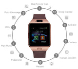 DZ09 Smart Watch Bluetooth Positioning Mobile Phone Card Pedometer Anti-Lost Wearable Device Gold