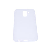 for Samsung A6 plus 2018 Lovely Candy Color Matte TPU Anti-scratch Non-slip Protective Cover Back Case white