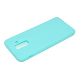 for Samsung A6 plus 2018 Lovely Candy Color Matte TPU Anti-scratch Non-slip Protective Cover Back Case Light blue