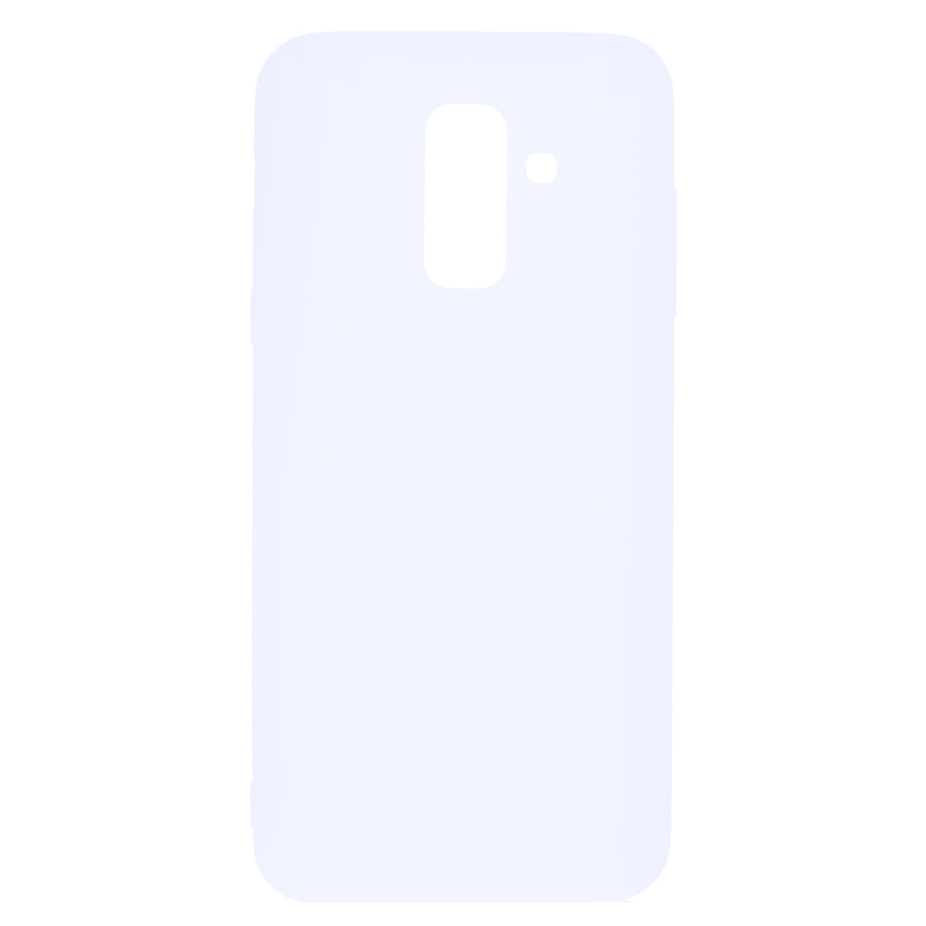 for Samsung A6 plus 2018 Lovely Candy Color Matte TPU Anti-scratch Non-slip Protective Cover Back Case white