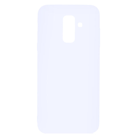 for Samsung A6 plus 2018 Lovely Candy Color Matte TPU Anti-scratch Non-slip Protective Cover Back Case white