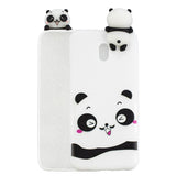 For Redmi 8/8A/5/Note 8T Mobile Phone Case Cute Cellphone Shell Soft TPU Cover with Cartoon Pig Duck Bear Kitten Lovely Pattern White
