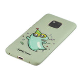 For HUAWEI MATE 20 pro Pure Color Phone Cover Cute Cartoon Phone Case Lightweight Soft TPU Phone Case with Matching Pattern Adjustable Bracket 2