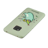 For HUAWEI MATE 20 pro Pure Color Phone Cover Cute Cartoon Phone Case Lightweight Soft TPU Phone Case with Matching Pattern Adjustable Bracket 2