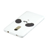 For Redmi note 4X/NOTE 4 Cartoon Lovely Coloured Painted Soft TPU Back Cover Non-slip Shockproof Full Protective Case with Lanyard white
