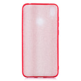 For HUAWEI Y7 2019 Lovely Candy Color Matte TPU Anti-scratch Non-slip Protective Cover Back Case dark pink