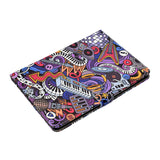 For iPad Pro 11 Laptop Protective Case Smart Stay Color Painted PU Cover with Front Snap Graffiti