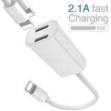 For iPhone 7 / 7 Plus Adapter Splitter -White