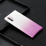 for HUAWEI P20 LITE/P30 LITE/P40 LITE/Nova6SE/Nova 7i Phone Case Gradient Color Glitter Powder Phone Cover with Airbag Bracket purple