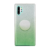 for HUAWEI P20 LITE/P30 LITE/P40 LITE/Nova6SE/Nova 7i Phone Case Gradient Color Glitter Powder Phone Cover with Airbag Bracket green