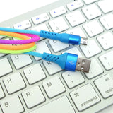 Rainbow Braided USB Data Cable Fast Charging Cord for iOS or Android Mobile Phones for Android