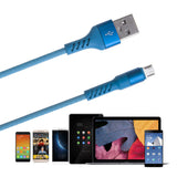 Rainbow Braided USB Data Cable Fast Charging Cord for iOS or Android Mobile Phones for Android