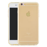 for iPhone 6/6S / 6 Plus/6S Plus / 7/8 / 7 Plus/8 Plus Clear Colorful TPU Back Cover Cellphone Case Shell Yellow