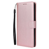 For OPPO F11 pro Wallet-type PU Leather Protective Phone Case with Buckle & 3 Card Position Red wine