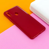 For Samsung A10S/A20S Cellphone Cover Soft TPU Phone Case Simple Profile Full Body Protection Anti-scratch Shell Rose red