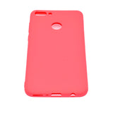 for HUAWEI Y9 2018 Lovely Candy Color Matte TPU Anti-scratch Non-slip Protective Cover Back Case Navy
