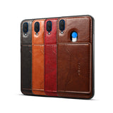 For HUAWEI Nova 3i 2 in 1 Retro PU Leather Wallet Stand Non-slip Shockproof Cell Phone Case black