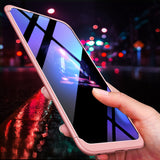 For VIVO Y83 Fingerprint Slim 3 in 1 Hybrid Hard Case Full Body 360 Degree Protection Back Cover red
