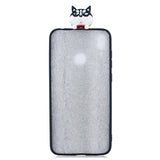 For Huawei Y7 2019 3D Cartoon Lovely Coloured Painted Soft TPU Back Cover Non-slip Shockproof Full Protective Case cute husky