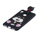 For Huawei Y7 2019 3D Cartoon Lovely Coloured Painted Soft TPU Back Cover Non-slip Shockproof Full Protective Case cute husky