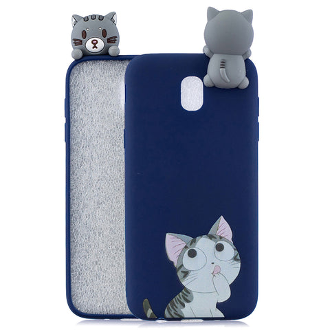 For Redmi 8A 3D Cartoon Painting Back Cover Soft TPU Mobile Phone Case Shell big face cat