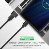 USB-C Male Type C to USB Adapter 2.0 A Female Data Converter Connector Adapter black
