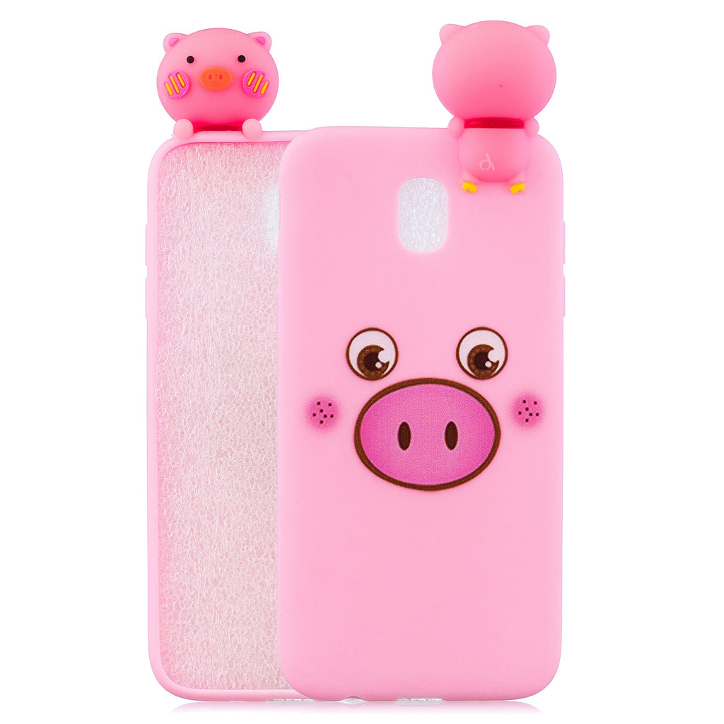 For Redmi 8A 3D Cartoon Painting Back Cover Soft TPU Mobile Phone Case Shell Little pink pig