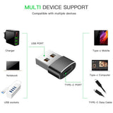 USB-C Male Type C to USB Adapter 2.0 A Female Data Converter Connector Adapter black