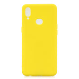 For Samsung A10S A20S Shockproof TPU Back Cover Soft Candy Color Frosted Surface Mobile Phone Case red