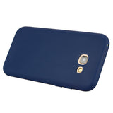 for Samsung A5 2017 Cute Candy Color Matte TPU Anti-scratch Non-slip Protective Cover Back Case Navy