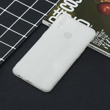 For Samsung A10S A20S Shockproof TPU Back Cover Soft Candy Color Frosted Surface Mobile Phone Case white