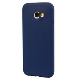 for Samsung A5 2017 Cute Candy Color Matte TPU Anti-scratch Non-slip Protective Cover Back Case Navy