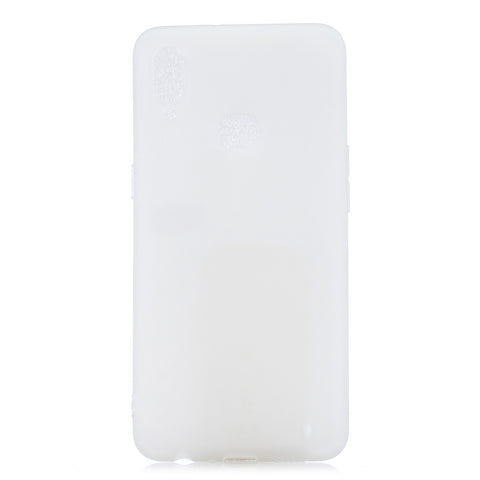 For Samsung A10S A20S Shockproof TPU Back Cover Soft Candy Color Frosted Surface Mobile Phone Case white