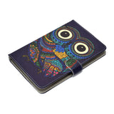 Universal 10Inches Laptop Protective Case with Front Snap Cute Cartoon Color Painted PU Cover  owl