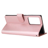For HUAWEI PSmart 2020/Y5P/Y6P PU Leather Mobile Phone Cover with 3 Cards Slots Phone Frame Rose gold