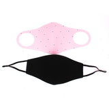 Drawstring Style Thin Mask Breathable Dustproof Ultra Soft Anti-fog for Women Men Pink Drawstring_One size