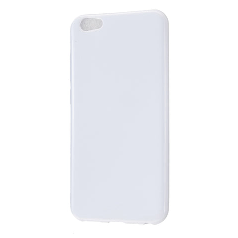 For VIVO Y67/Y71 Cellphone Cover Glossy TPU Phone Case Anti-Dust Stain-proof Easy Install Screen Protector Milk white