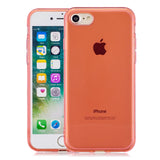 for iPhone 6/6S / 6 Plus/6S Plus / 7/8 / 7 Plus/8 Plus Clear Colorful TPU Back Cover Cellphone Case Shell Red