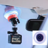 ULANZI U-50 Action Camera Sucker Holder Car Holder Mount Glass Suction Cup Bracket for GoPro DJI Osmo Action red
