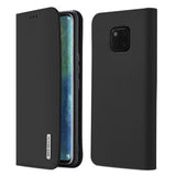 DUX DUCIS For Huawei MATE 20 pro Luxury Genuine Leather Magnetic Flip Cover Full Protective Case with Bracket Card Slot red_Huawei MATE 20 pro