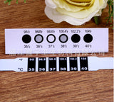 Reusable Flexible Head Fever Forehead LCD Thermometer Strip Color Change Home Test Temperature 5 pieces