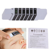 Reusable Flexible Head Fever Forehead LCD Thermometer Strip Color Change Home Test Temperature 5 pieces